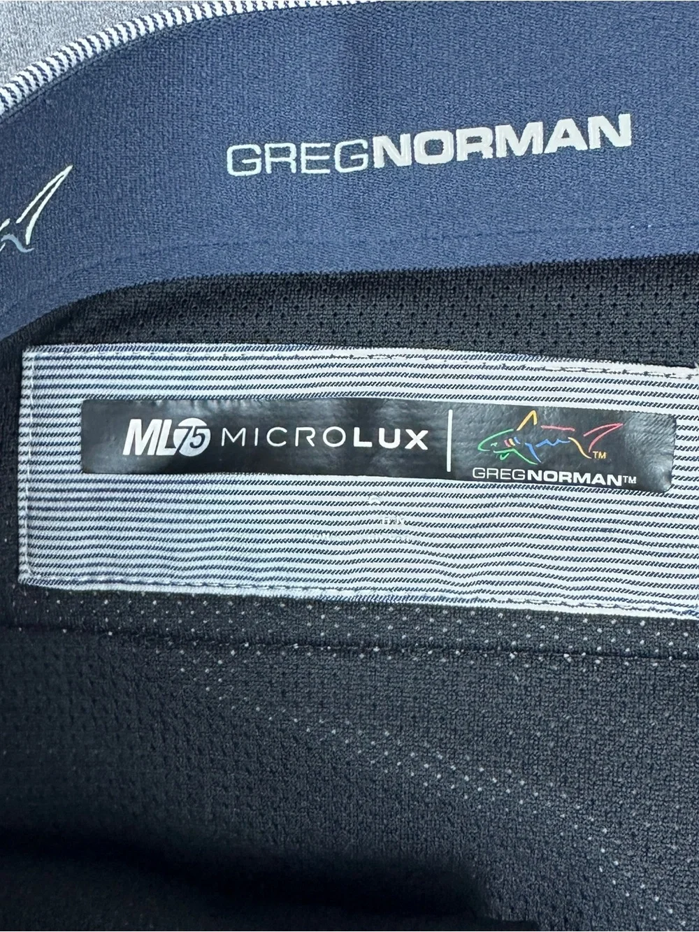 Greg Norman ML75 Microlux Striped Golf Shorts Blue White Size 36 TL109548